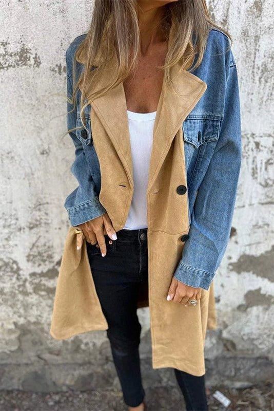 Alberte | Giacca di jeans bicolore